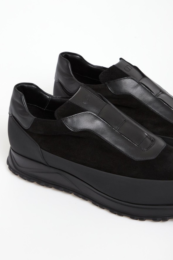 Sneakersy męskie skórzane CESARE CASADEI