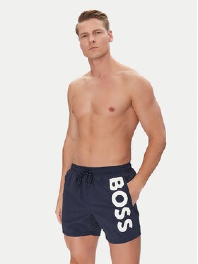 BOSS Szorty kąpielowe Octopus 50514502 Granatowy Regular Fit