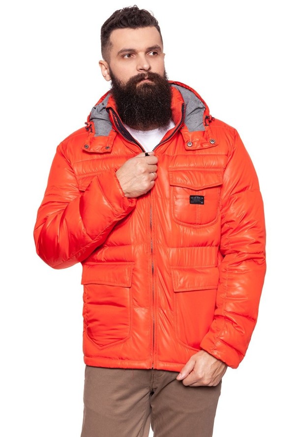 KURTKA ZIMOWA LEE LOCO PUFFA LAVA RED L87NWSAF