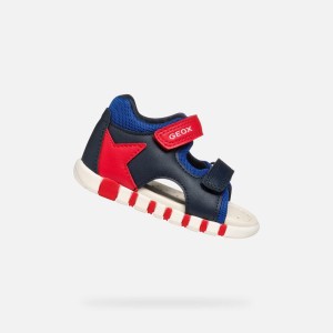 Sandały GEOX B SANDAL IUPIDOO BOY Niebieski