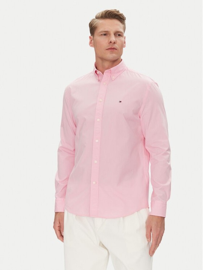 Tommy Hilfiger Koszula MW0MW37550 Różowy Regular Fit