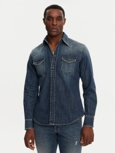 Dolce&Gabbana Koszula jeansowa G5JC8D G8GW9 Granatowy Regular Fit