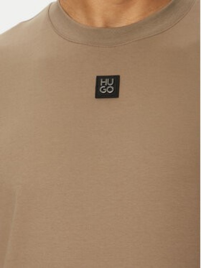 HUGO T-Shirt Dalile 50505201 Brązowy Regular Fit
