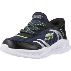 Buty SKECHERS SLIP-INS METEOR LIGHTS Niebieski