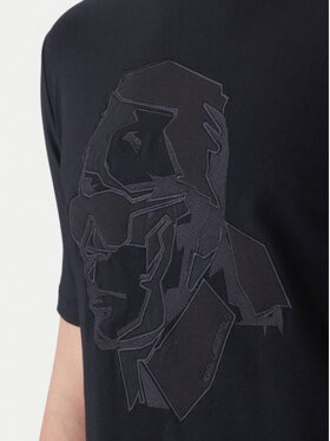 KARL LAGERFELD T-Shirt 755036 562221 Granatowy Loose Fit