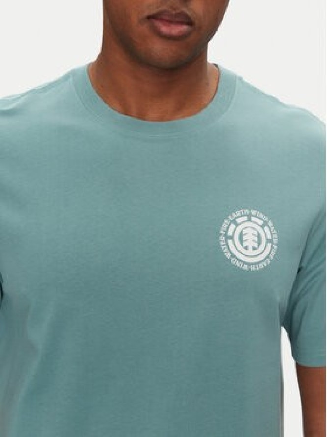 Element T-Shirt ELYZT00490 Zielony Regular Fit