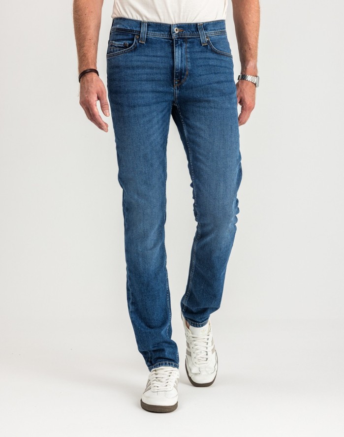 MUSTANG VEGAS SLIM MĘSKIE SPODNIE JEANSOWE JEANSY DŻINSY DENIM BLUE 1015043 5000 702