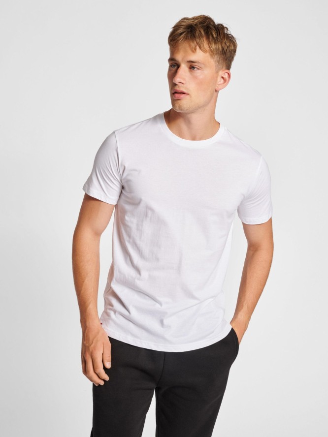 Koszulka męska bawełniana sportowa Hummel Red Basic T-shirt