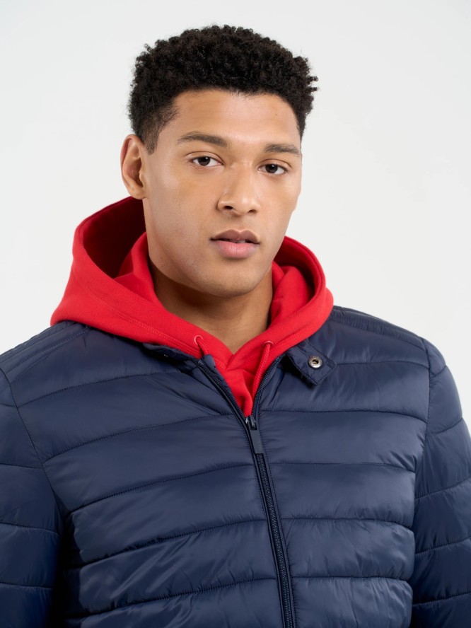 Kurtka męska pikowana granatowa Kamilos 403