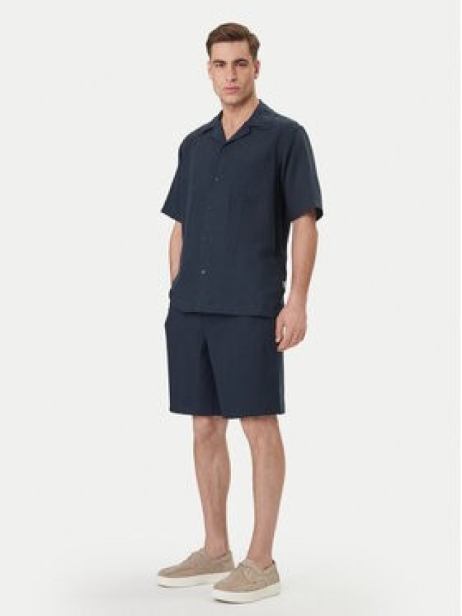 Guess Koszula F6GH01 WN202 Granatowy Regular Fit