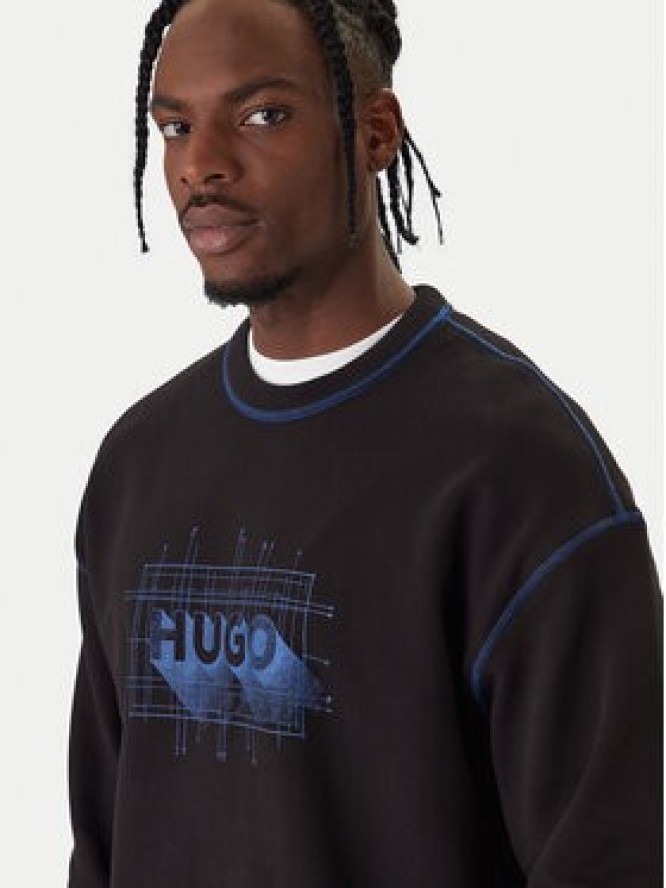 HUGO Bluza Nothalic 50553505 Czarny Regular Fit