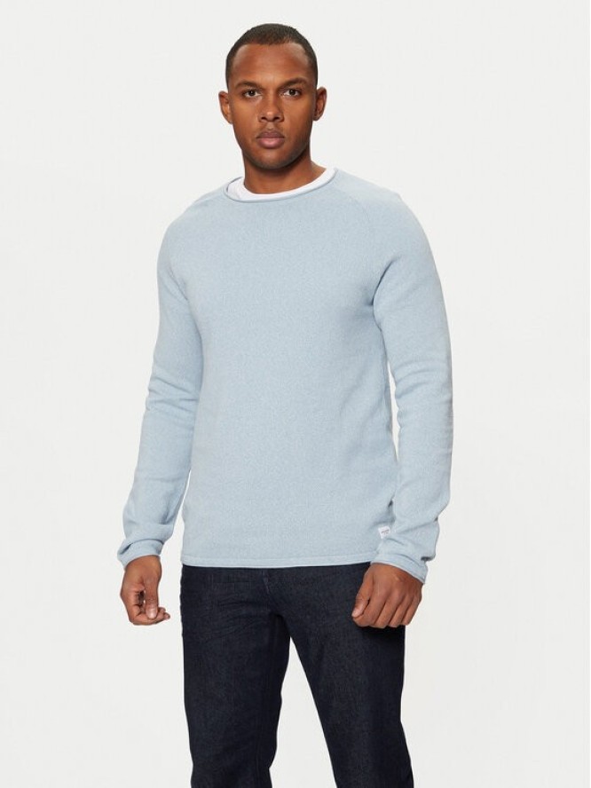 Jack & Jones Sweter 12157321 Błękitny Regular Fit