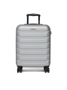 GINO ROSSI Walizka kabinowa C-GIN-S-003-05-SILVER Srebrny