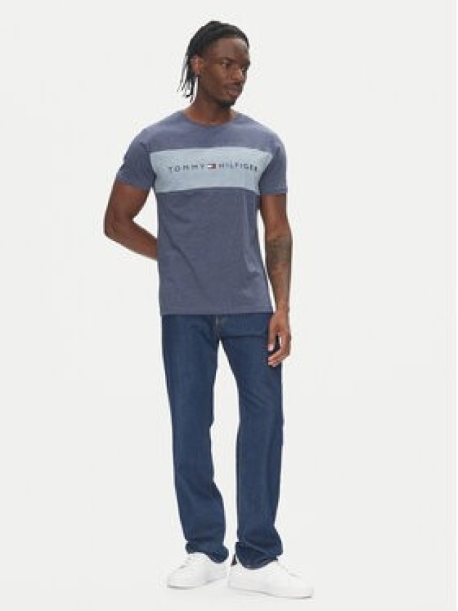 Tommy Hilfiger T-Shirt UM0UM03418 Niebieski Regular Fit