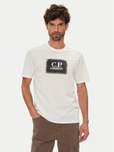 C.P. Company T-Shirt RCCMTS723A005100W Écru Regular Fit