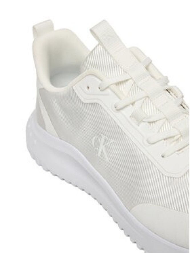 Calvin Klein Sneakersy Eva Runner Lace Up Mat Mix YM0YM01442 Biały