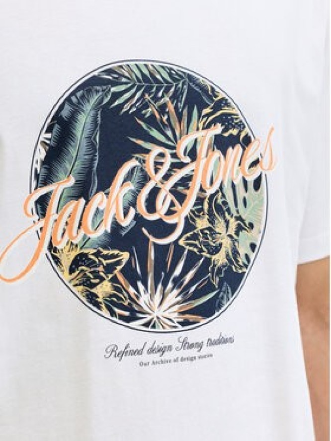 Jack & Jones T-Shirt Honolulu 12288088 Biały Regular Fit