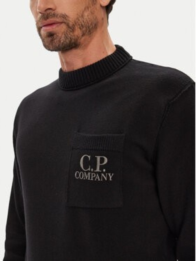 C.P. Company Sweter 19CMKN061A110432A Czarny Regular Fit
