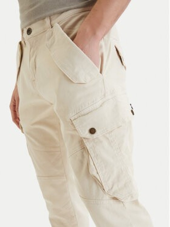 Alpha Industries Spodnie materiałowe Combat 126215 Écru Slim Fit