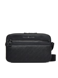 Tommy Hilfiger Saszetka Th Monogram Ew Reporter AM0AM13837 Czarny