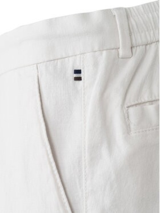 Bugatti Szorty materiałowe 1949-76419C M Biały Regular Fit