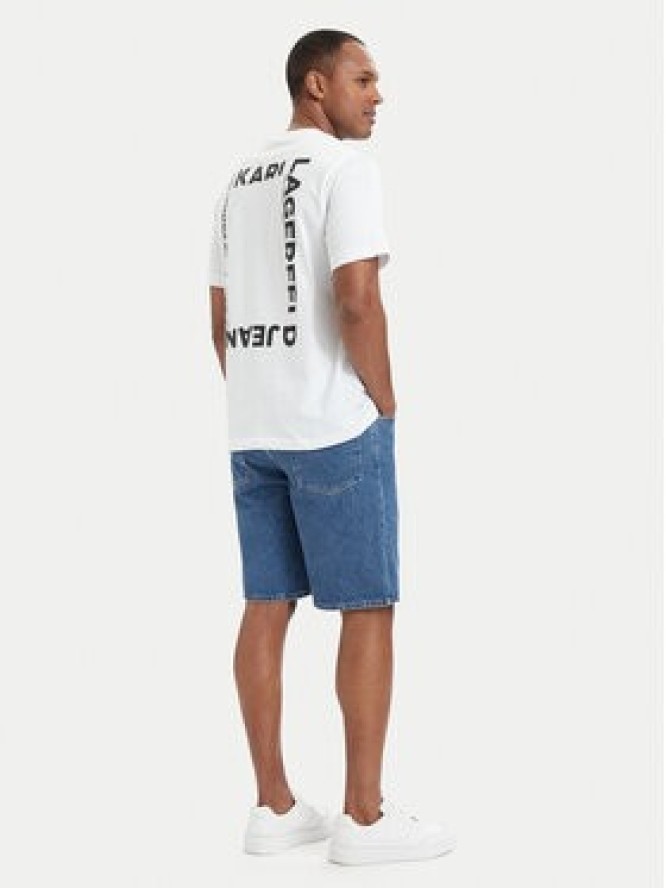 Karl Lagerfeld Jeans T-Shirt B2M17090 Biały Relaxed Fit