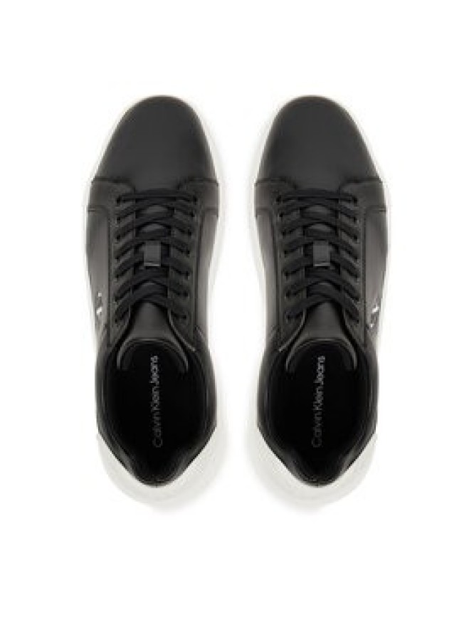 Calvin Klein Jeans Sneakersy Chunky Cupsole Ru Patch Lth YM0YM01296 Czarny