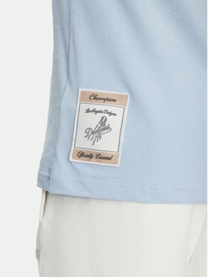 Champion T-Shirt 221038 Błękitny Regular Fit