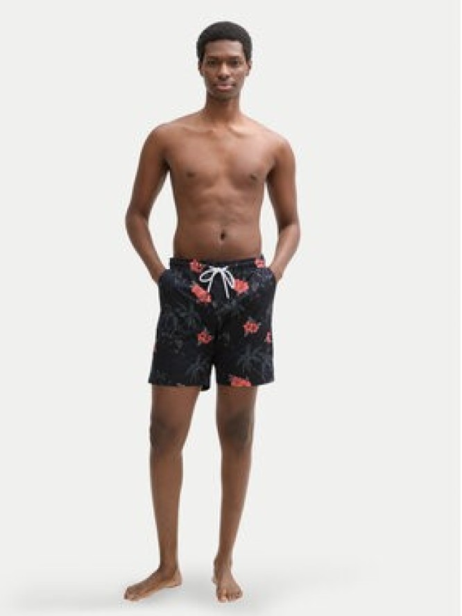 Tom Tailor Denim Szorty kąpielowe 1044696 Czarny Regular Fit