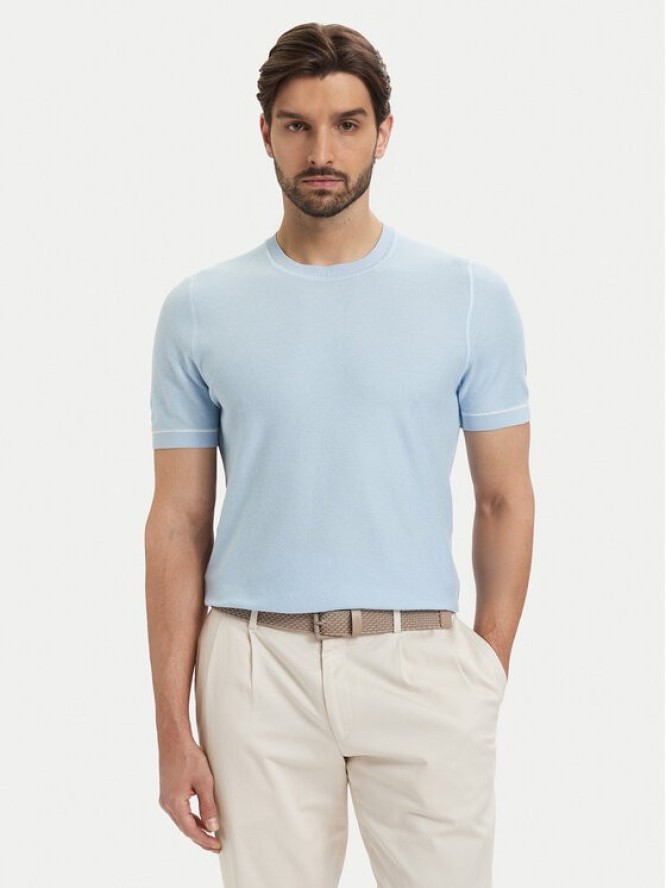 BOSS Sweter H-Nalon 50560482 Niebieski Regular Fit