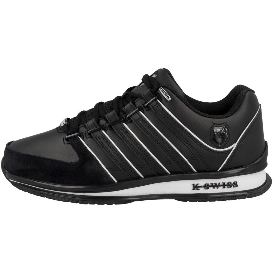 Buty sportowe męskie K-Swiss Rinzler ze skóry naturalnej czarne (01235-002-M)