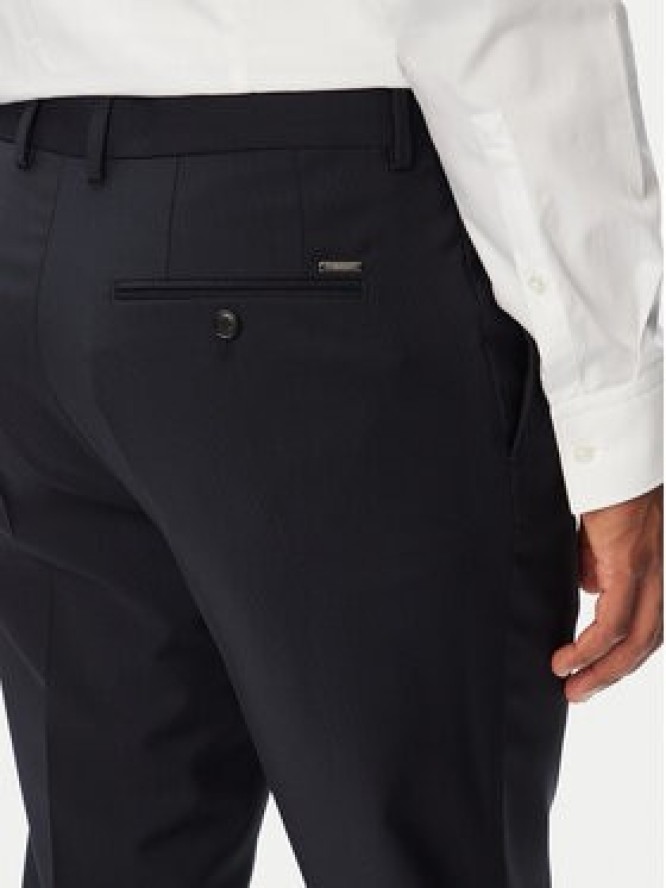 BOSS Spodnie garniturowe H-George-263 50567486 Granatowy Slim Fit