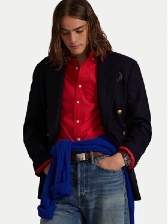 Polo Ralph Lauren Koszula 710804257061 Czerwony Slim Fit