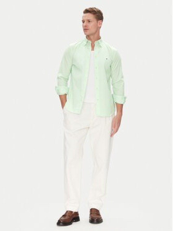 Tommy Hilfiger Koszula MW0MW37550 Zielony Regular Fit