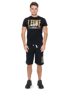 Zestaw męski T-shirt + szorty bermudy z logo Vintage