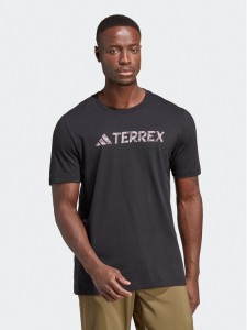 adidas T-Shirt Terrex Classic Logo T-Shirt HZ1399 Czarny Regular Fit