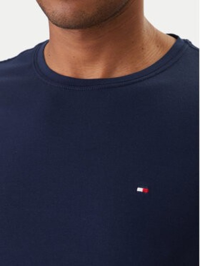 Tommy Hilfiger T-Shirt MW0MW10800 Granatowy Slim Fit