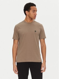 BOSS T-Shirt 50531569 Beżowy Regular Fit