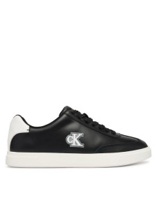 Calvin Klein Sneakersy Low Prof Cupsole Emb Lth HM0HM02124 Czarny