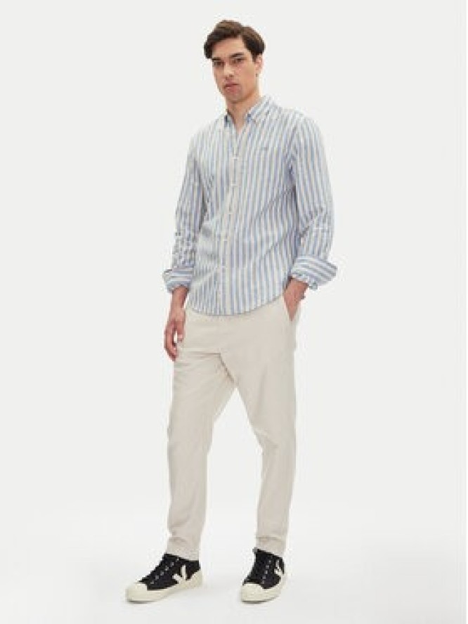 Mustang Koszula Rawlins 1016249 Błękitny Slim Fit