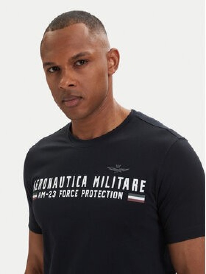 Aeronautica Militare T-Shirt 261TS1942UJ00538 Granatowy Regular Fit