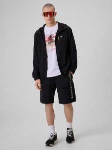 4F Spodenki casual męskie - czarne XL