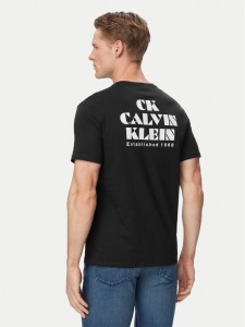 Calvin Klein Jeans T-Shirt Resort Graphic LV04RG802G Czarny Regular Fit