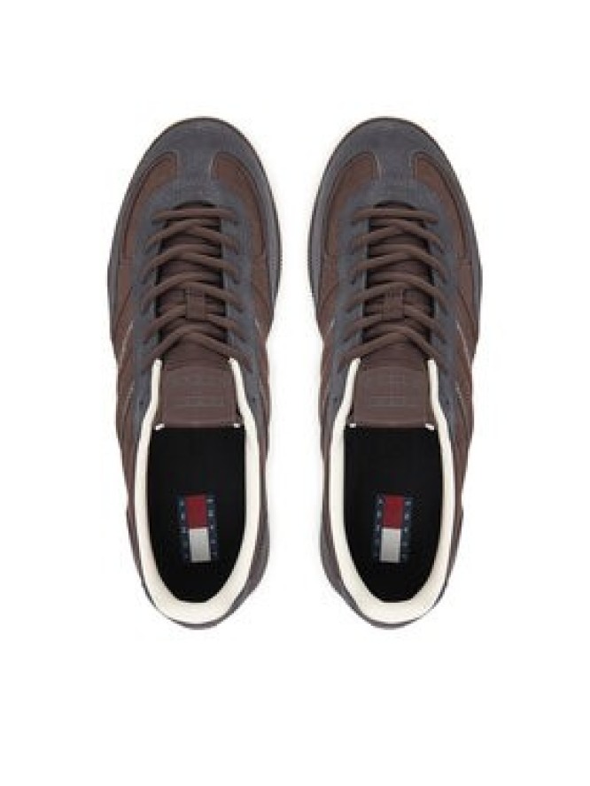 Tommy Jeans Sneakersy The Greenwich Edge Suede EM0EM01662 Brązowy