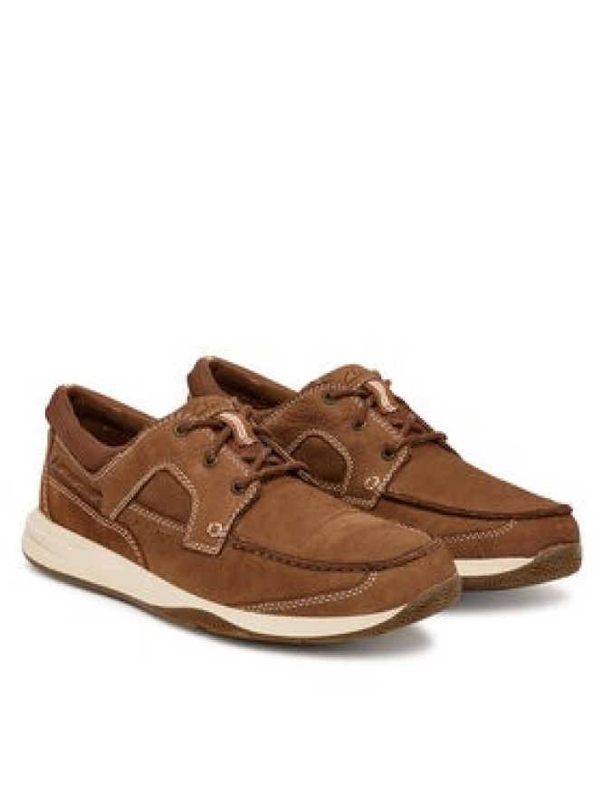 Clarks Półbuty Sailview Lace 26176971 Brązowy