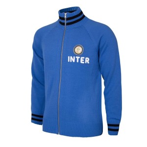 Kurtka piłkarska retro dla dorosłych FC Internazionale 1960-68 - Niebieska