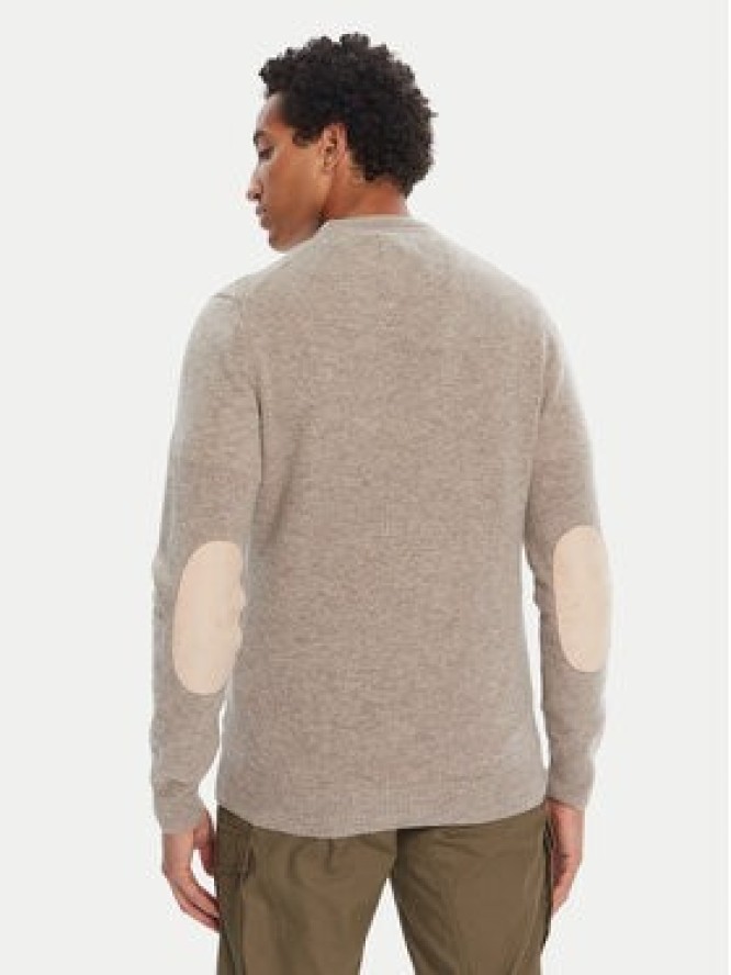 Barbour Sweter Patch Crew MKN0584ST51 Beżowy Regular Fit