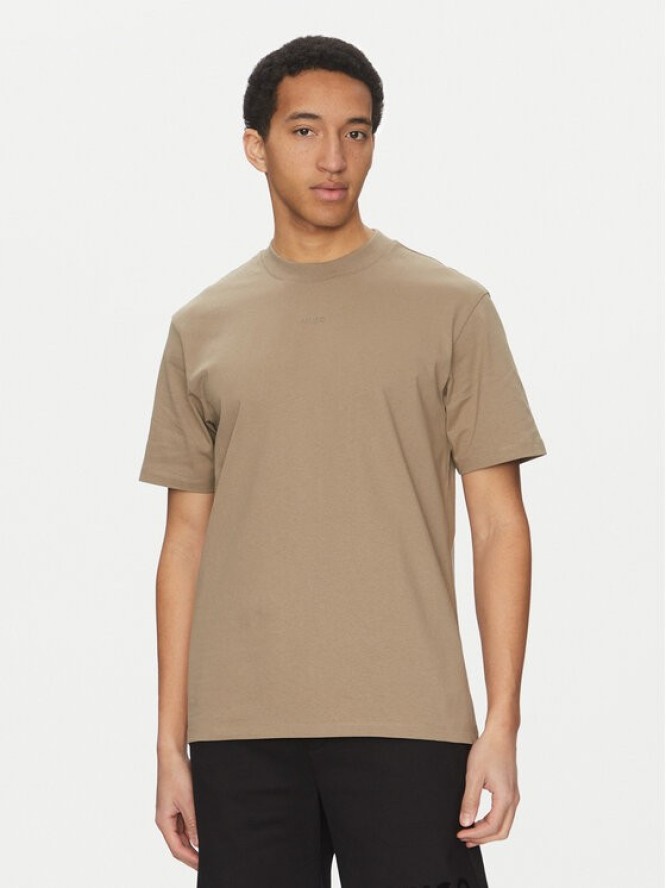 HUGO T-Shirt Dapolino 50488330 Brązowy Relaxed Fit