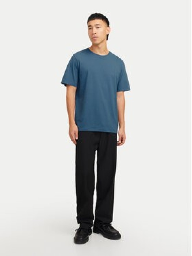 Jack & Jones T-Shirt Organic Basic 12156101 Niebieski Standard Fit