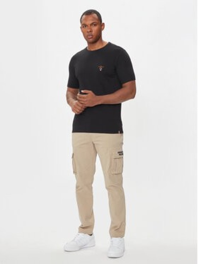 Aeronautica Militare T-Shirt AM1UTI001 Czarny Regular Fit